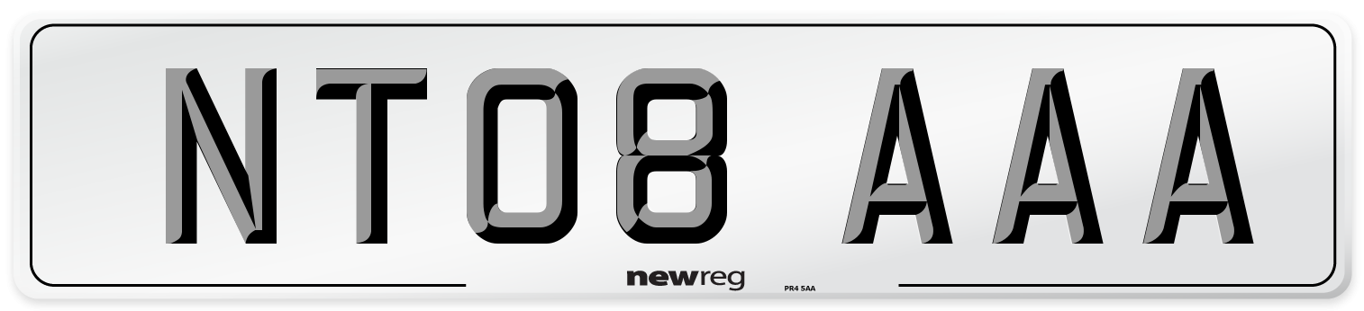 NT08 AAA Number Plate from New Reg